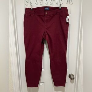 New Old Navy 20 plus Deep Red Pants